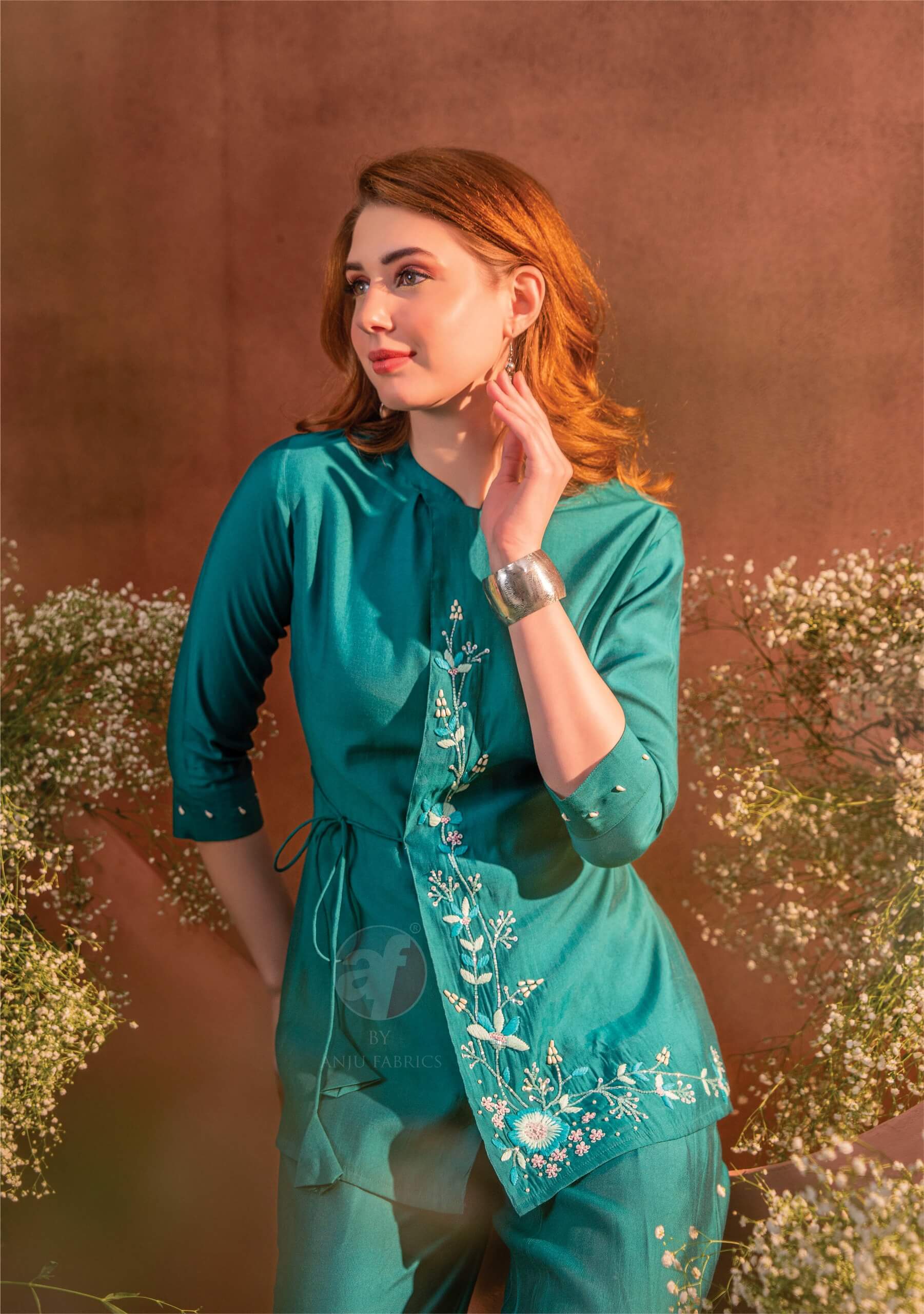 Anju Fabrics Fusion vol 4 Western Wear collection 1