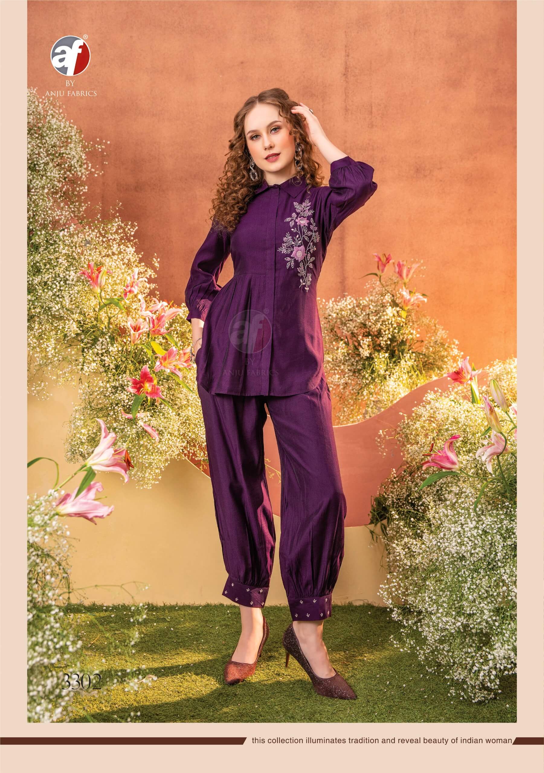 Anju Fabrics Fusion vol 4 Western Wear collection 2