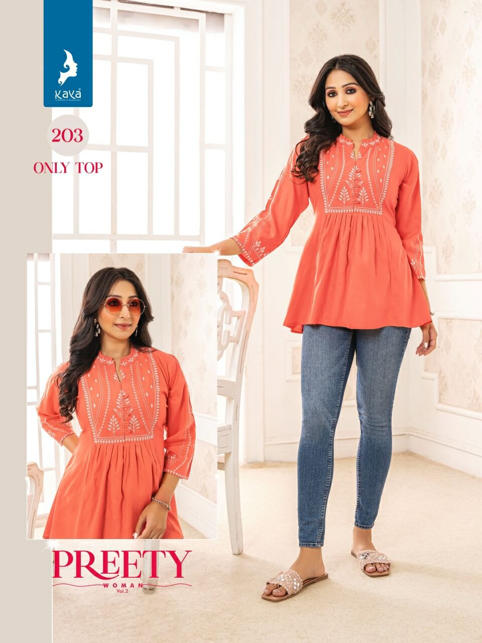 Kaya Kurti Pretty Women 2 Ladies Tops Catalog collection 6