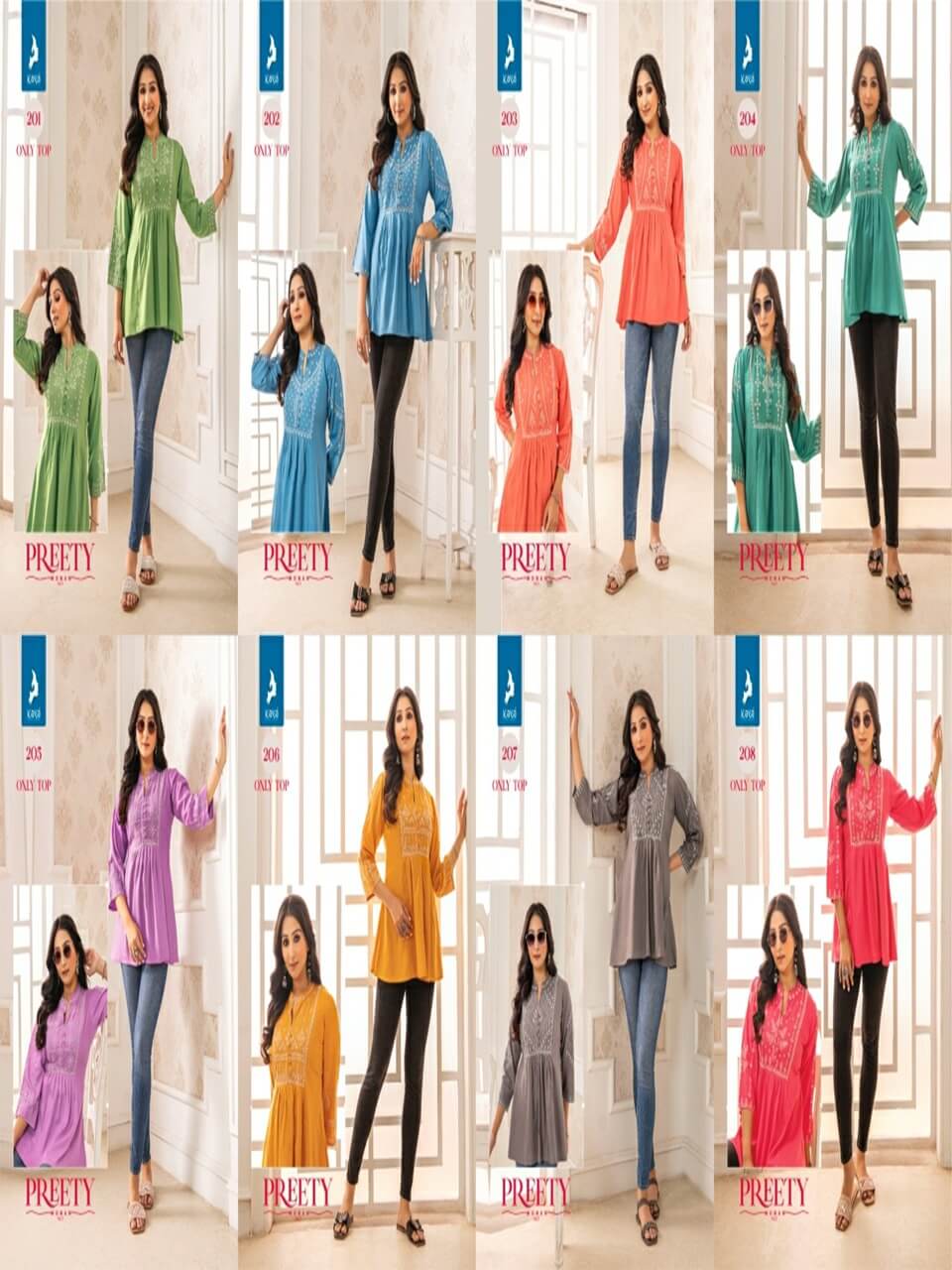 Kaya Kurti Pretty Women 2 Ladies Tops Catalog collection 12