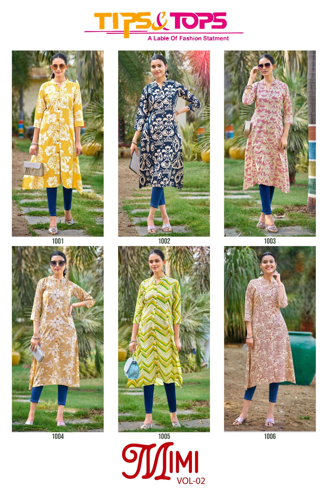 Tips And Tops Mimi Vol 2 Rayon Kurti Catalog collection 1