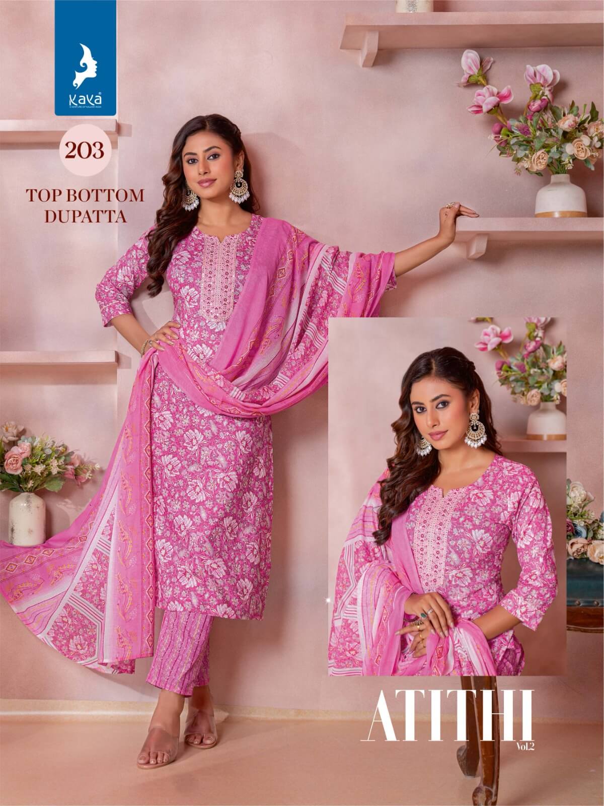 Kaya Kurti Atithi Vol 2 Cotton Salwar Kameez Catalog collection 4