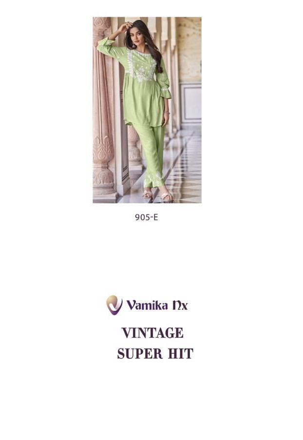 Vamika Nx Vintage Super Hit Kurtis With Bottom Catalog collection 7