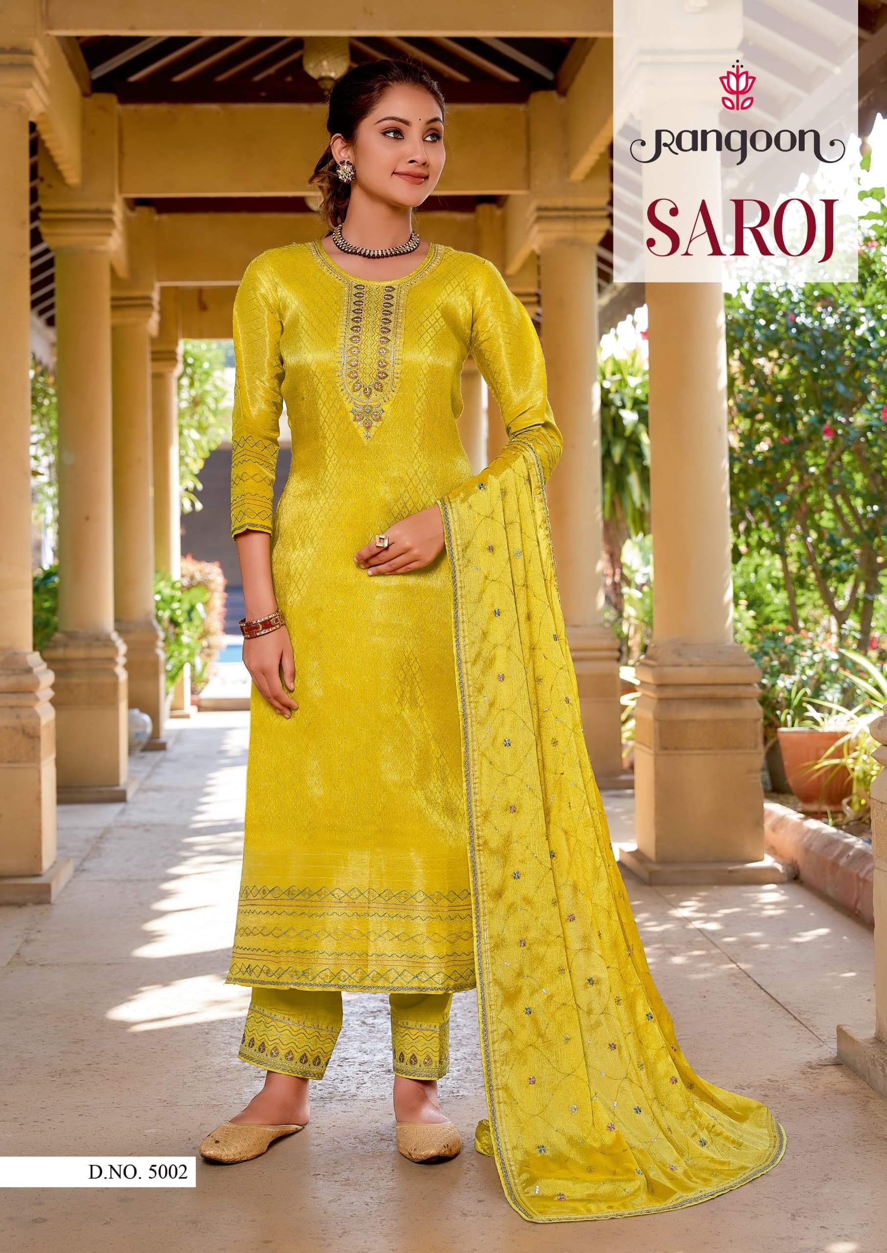 Rangoon Saroj Embroidery Salwar Kameez Catalog collection 1
