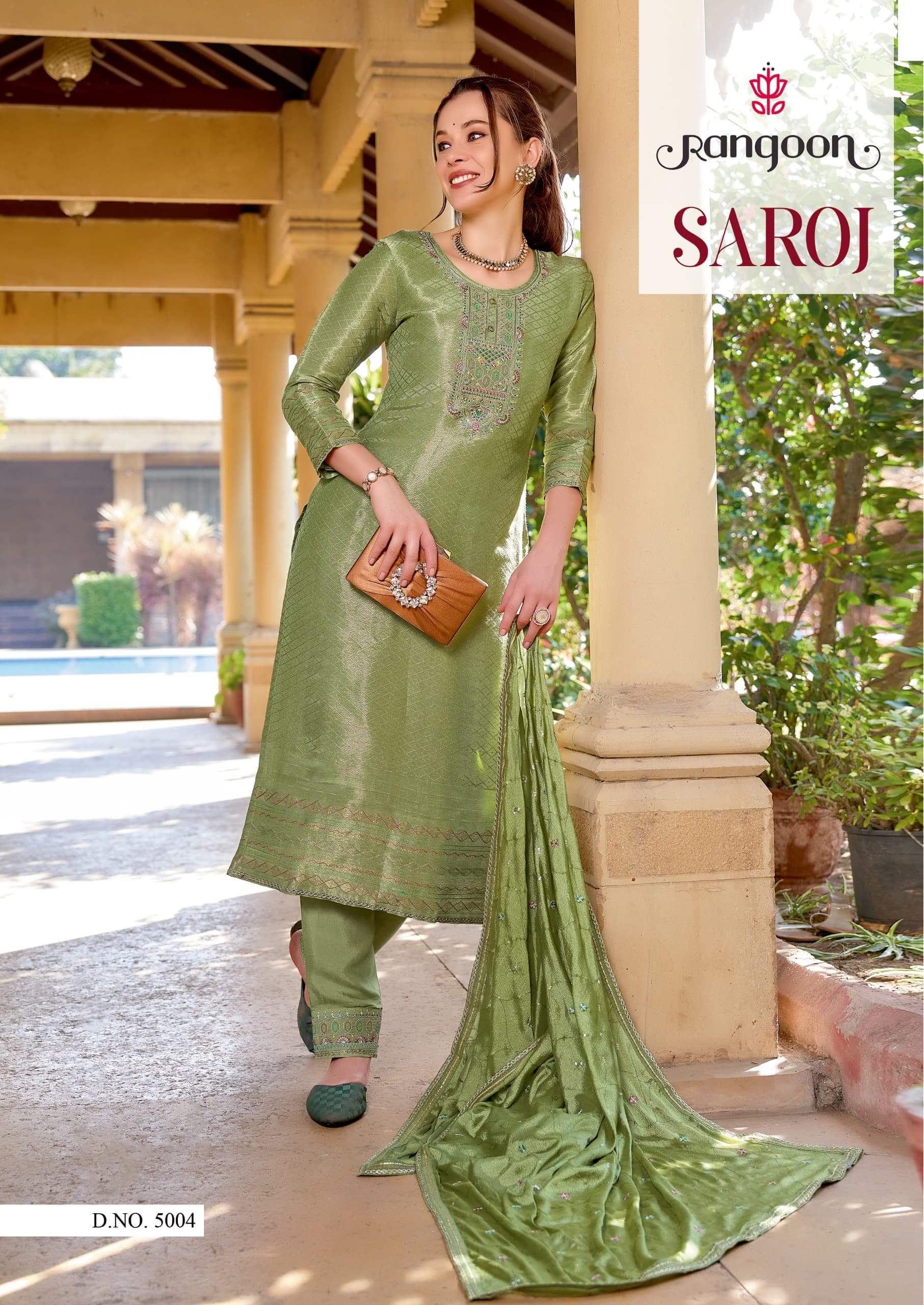 Rangoon Saroj Embroidery Salwar Kameez Catalog collection 2