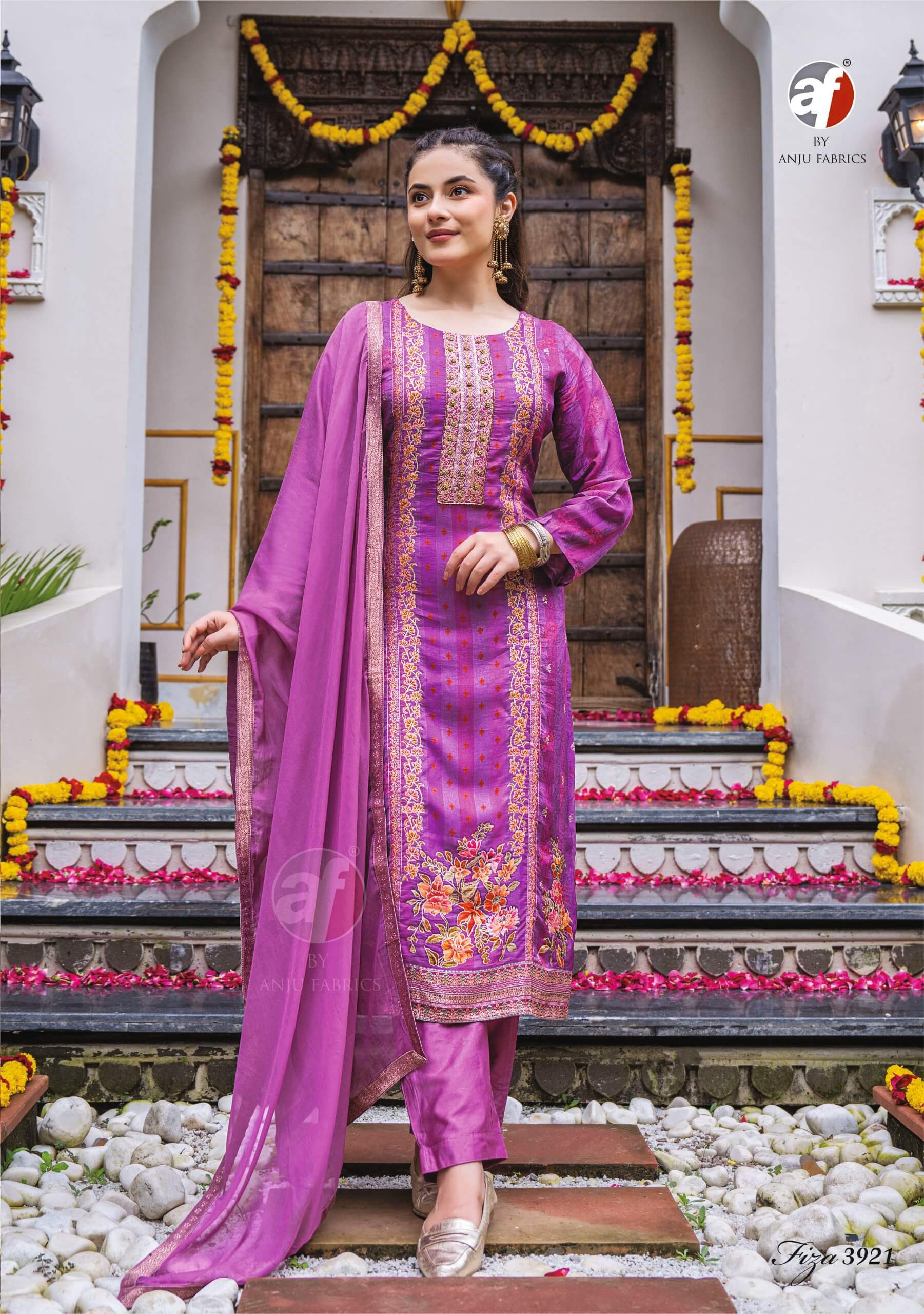 Anju Fabrics Fiza Vol 2 Printed Salwar Kameez Catalog collection 3