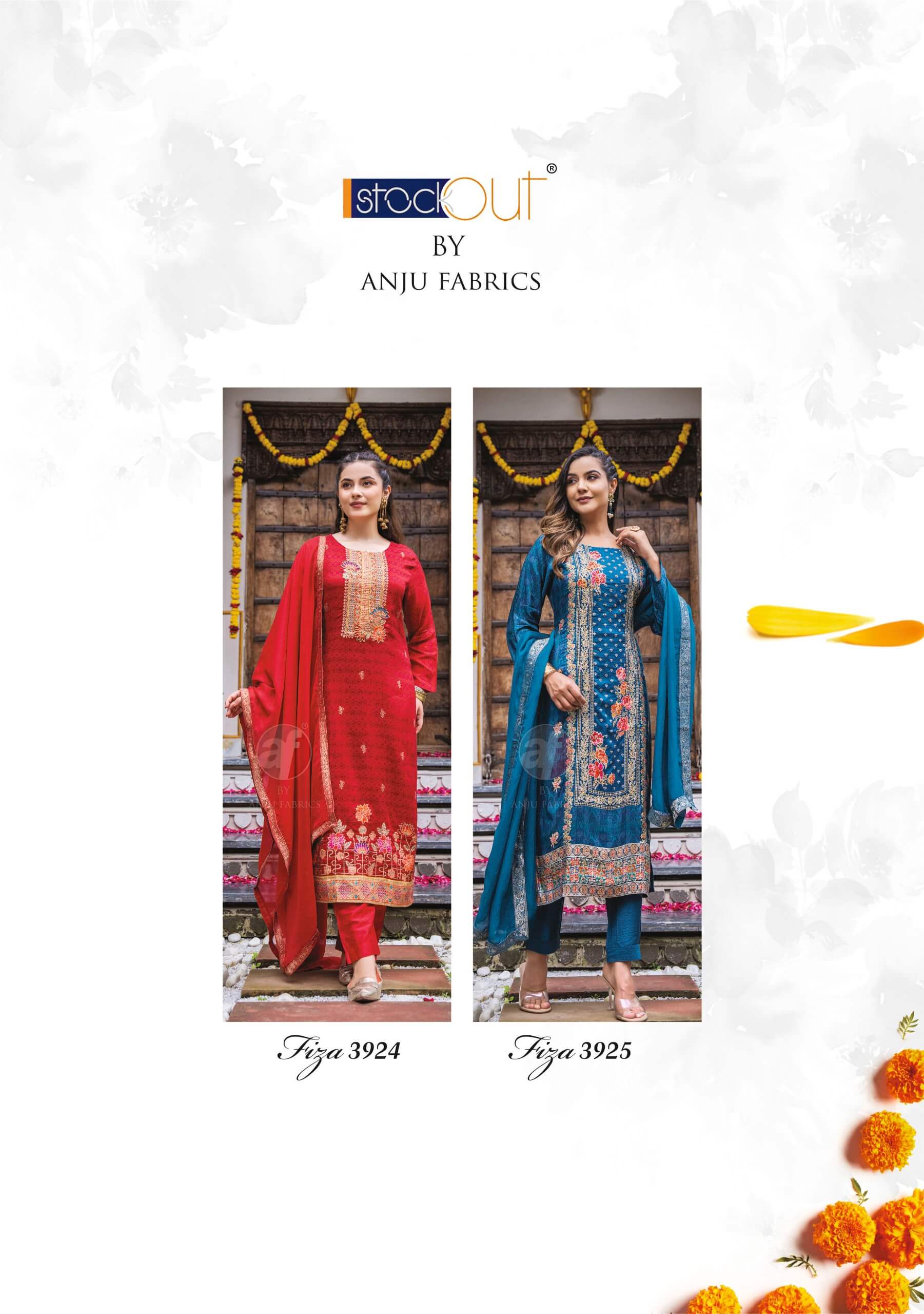 Anju Fabrics Fiza Vol 2 Printed Salwar Kameez Catalog collection 12