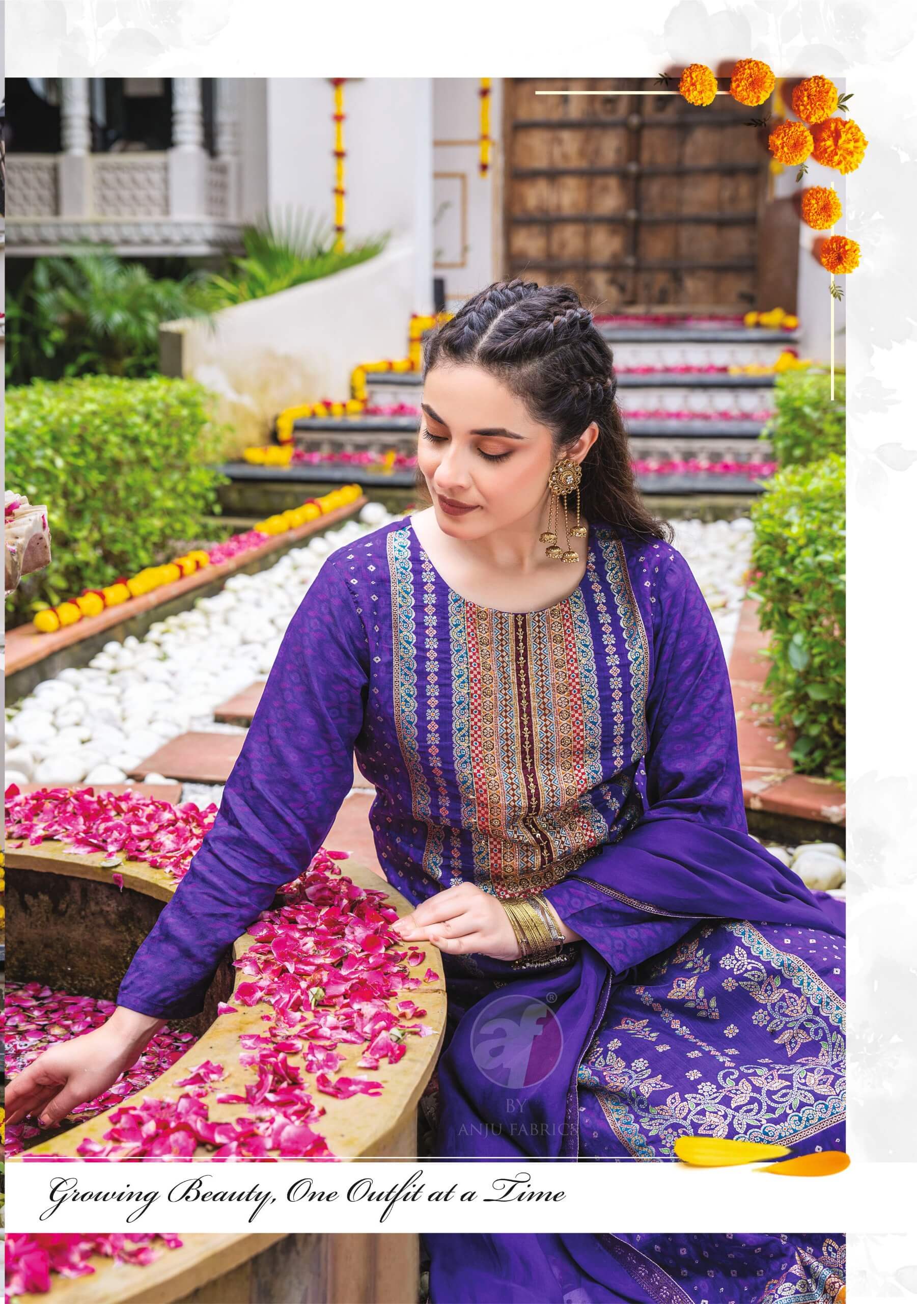 Anju Fabrics Fiza Vol 2 Printed Salwar Kameez Catalog collection 4