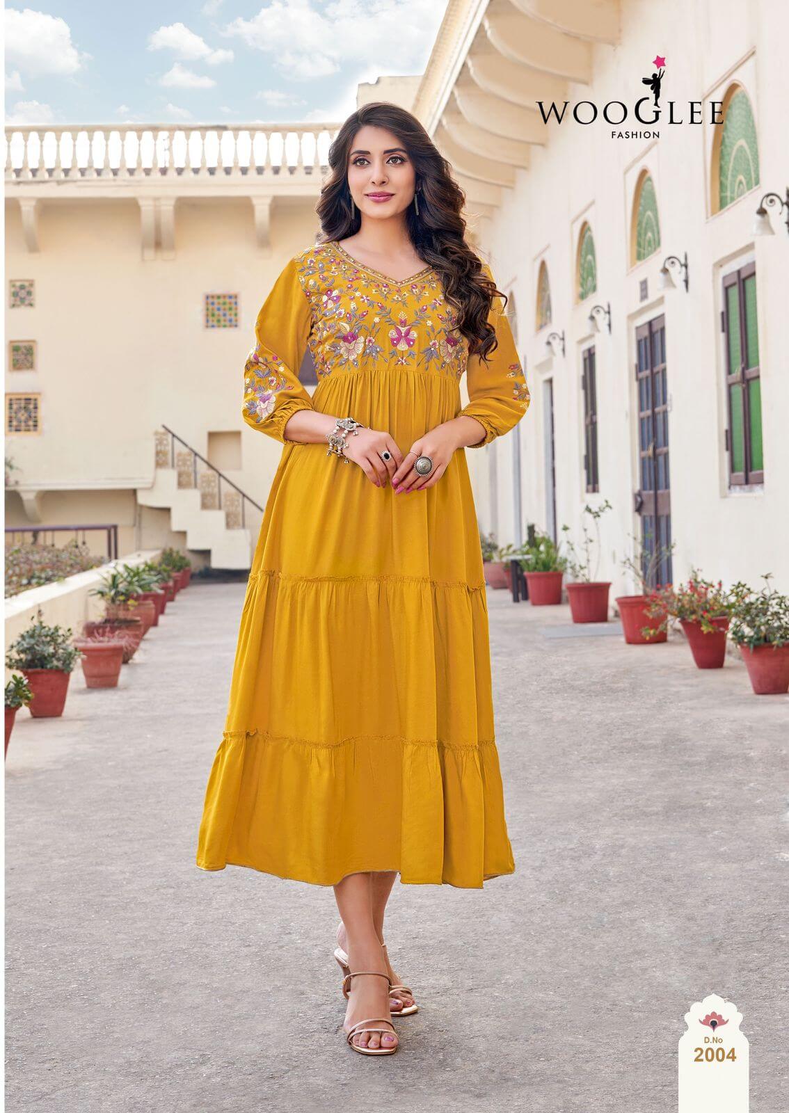 Wooglee Fashion Anchal One Piece Dress Catalog collection 7