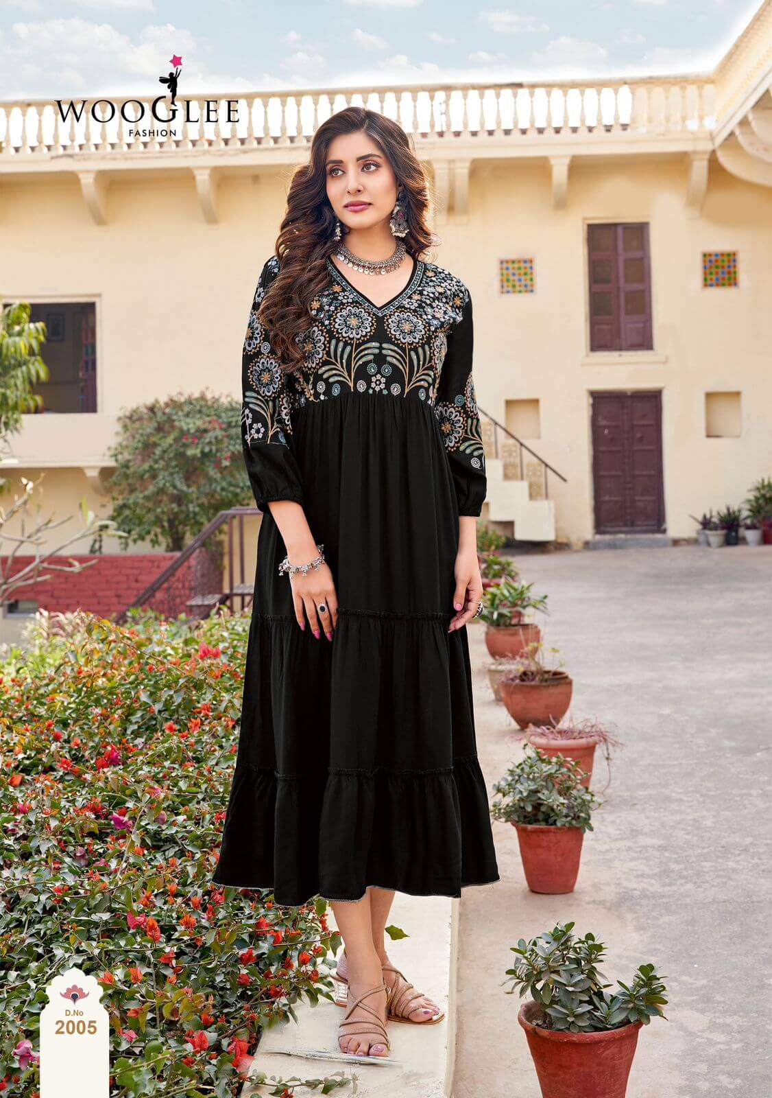 Wooglee Fashion Anchal One Piece Dress Catalog collection 6