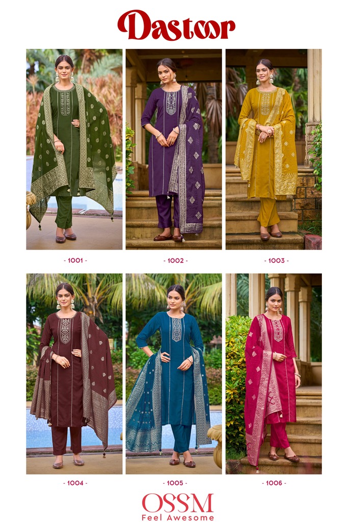 Ossm Dastoor Embroidery Salwar Kameez Catalog collection 1