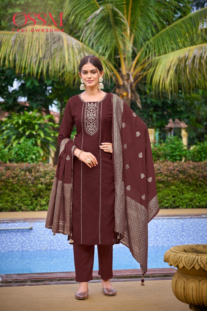 Ossm Dastoor Embroidery Salwar Kameez Catalog collection 4