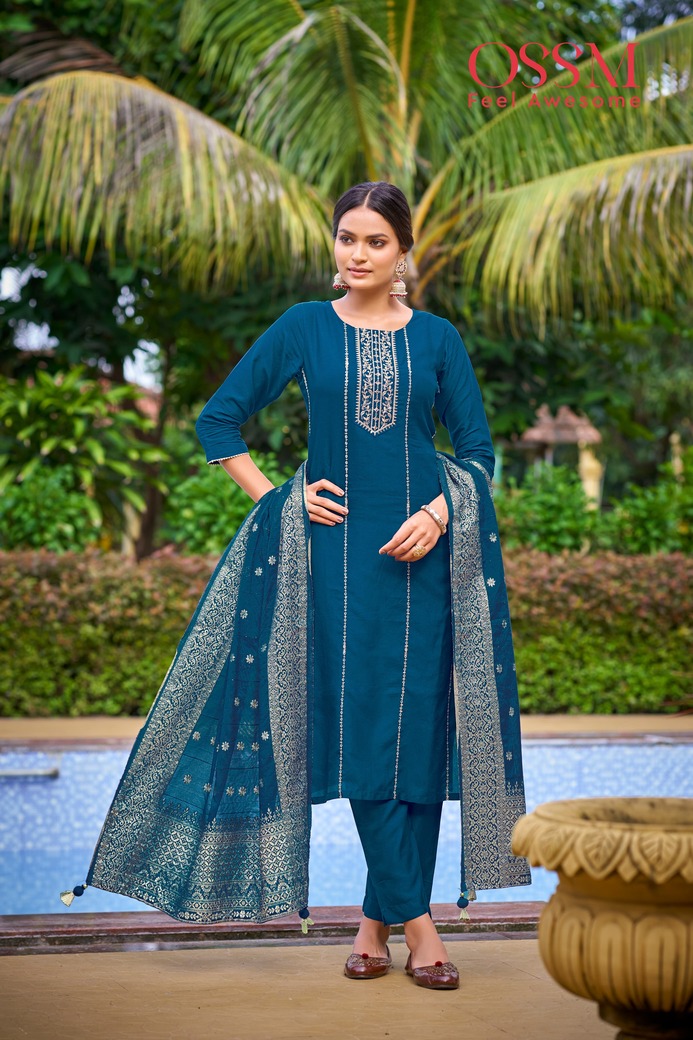 Ossm Dastoor Embroidery Salwar Kameez Catalog collection 3