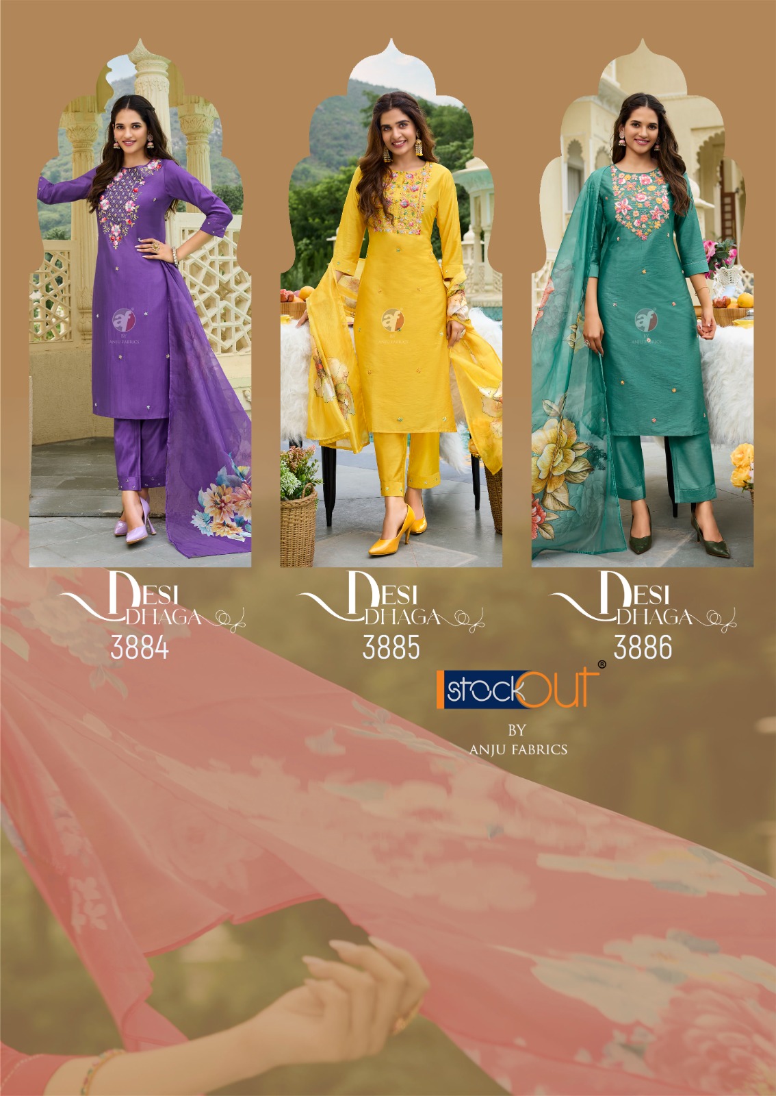 Anju Fabrics Desi Dhaga Readymade Dress Catalog collection 3