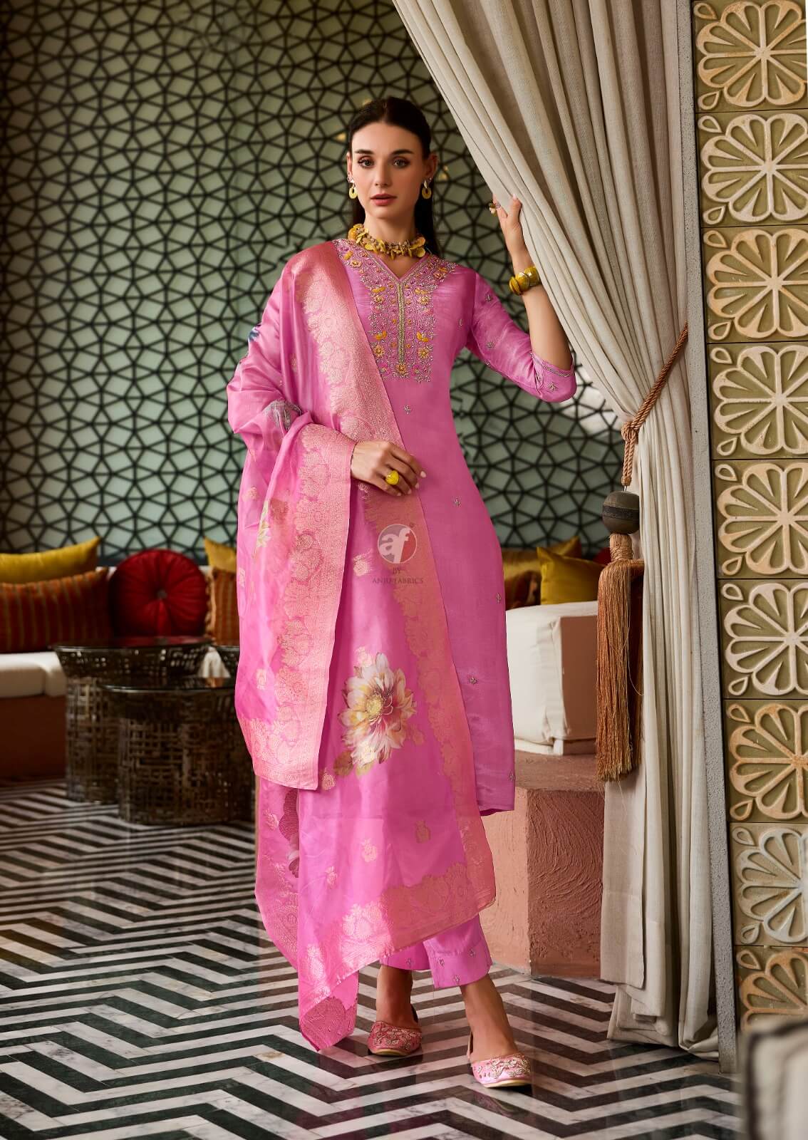 Anju Fabrics Sheesha Vol 3 Readymade Dress Catalog collection 9