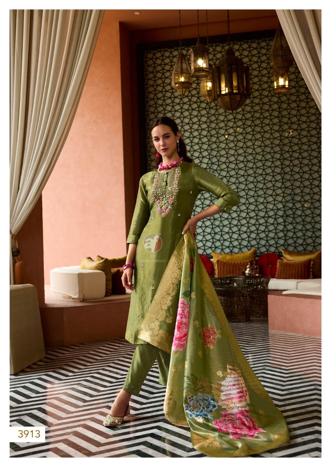 Anju Fabrics Sheesha Vol 3 Readymade Dress Catalog collection 7