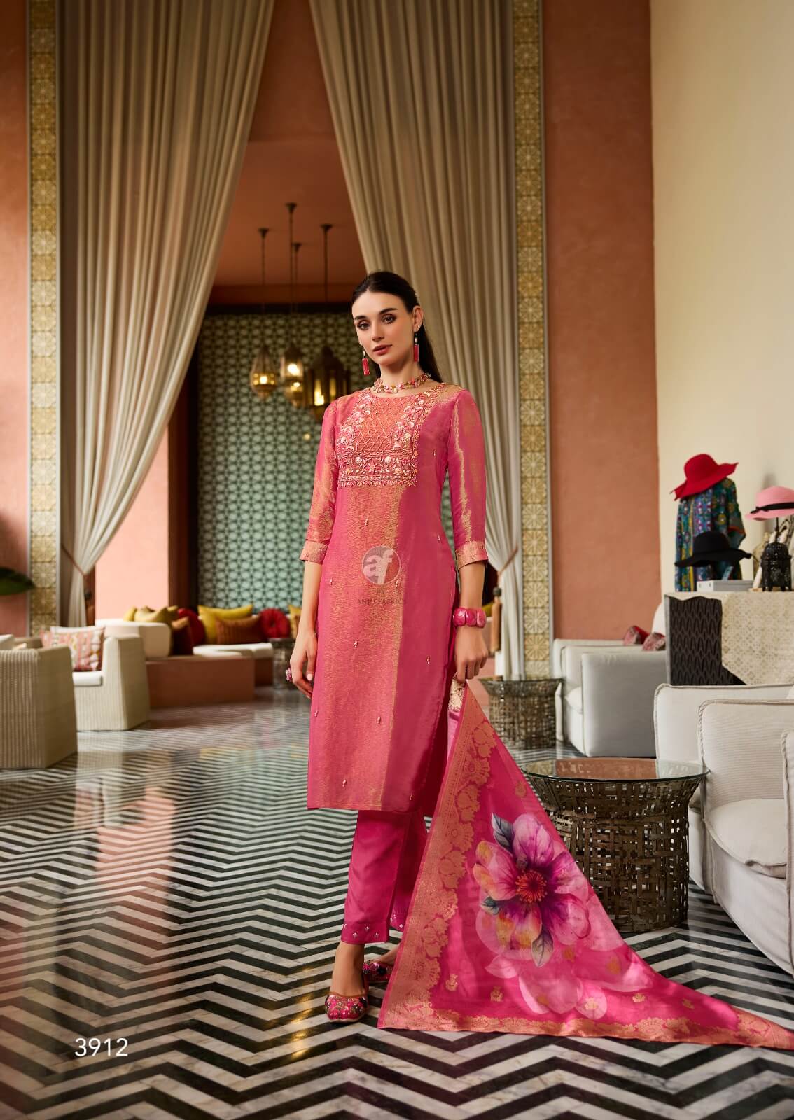 Anju Fabrics Sheesha Vol 3 Readymade Dress Catalog collection 4