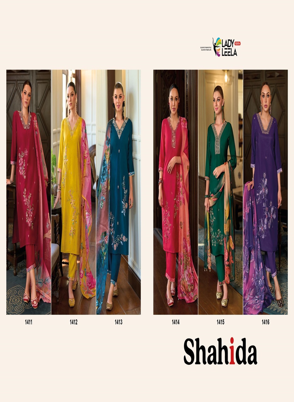 Lily Lali Shahida Embroidery Salwar Kameez Catalog collection 7