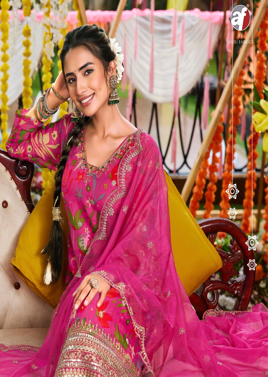 Anju Fabrics Nazar Vol 7 Readymade Dress Catalog collection 1