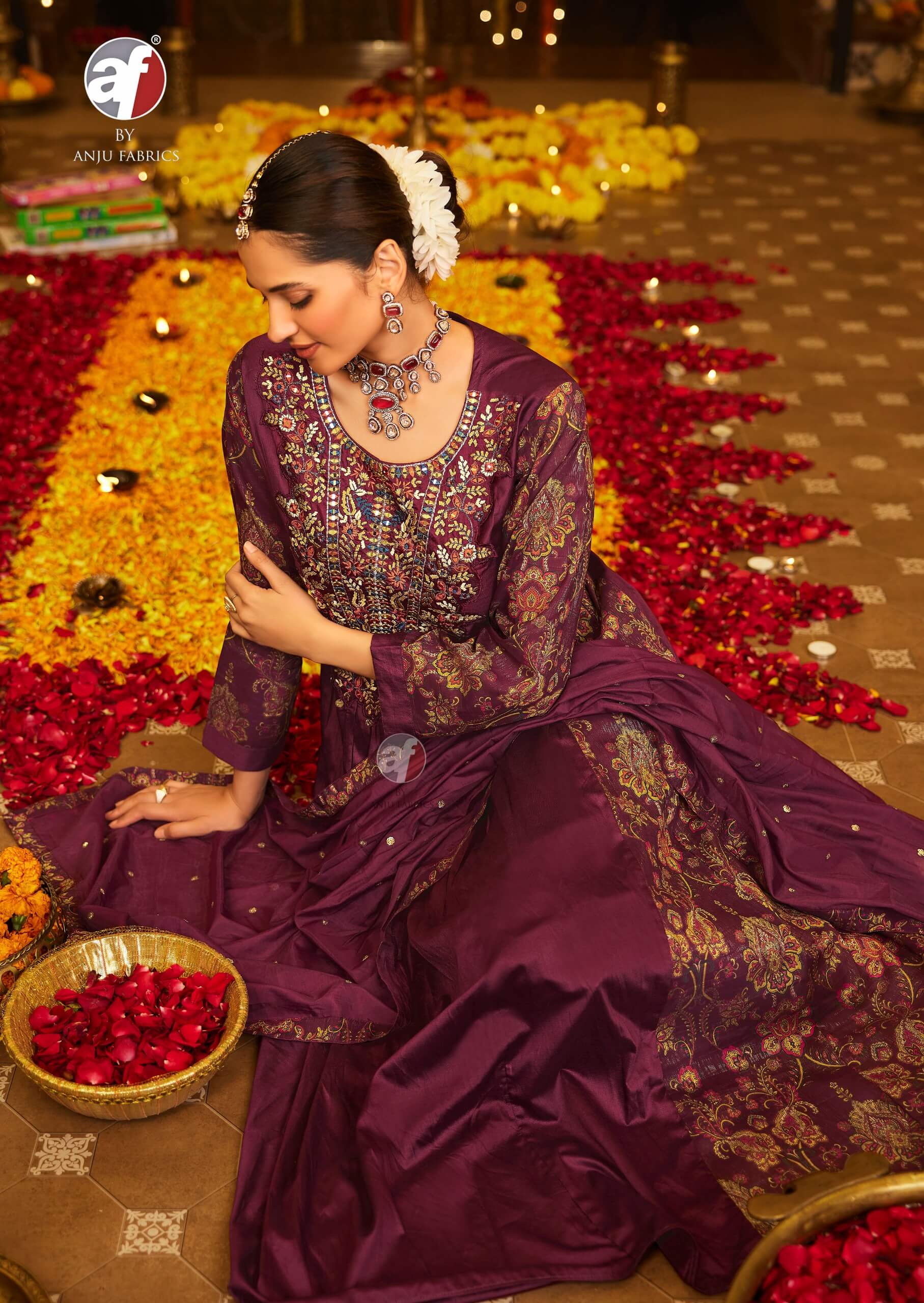Anju Fabrics Subh Avsar Readymade Dress Catalog collection 5