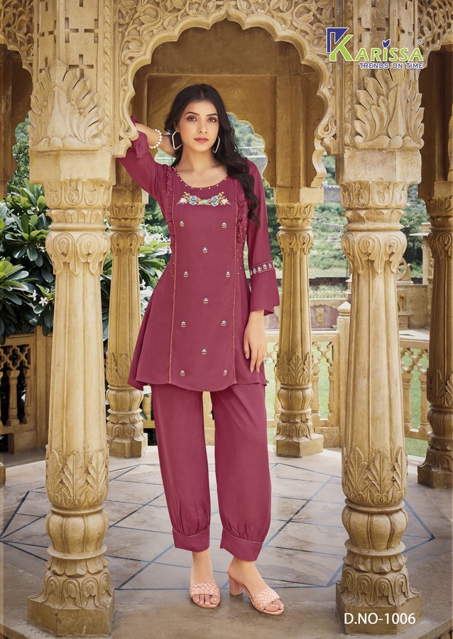 Karissa Celina Kurti With Bottom Catalog collection 2