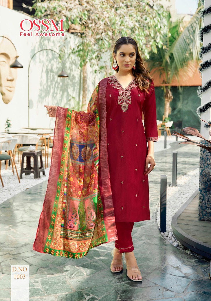 Ossm Rangat Embroidery Salwar Kameez Catalog collection 6