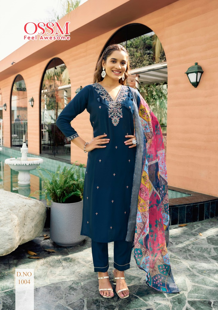 Ossm Rangat Embroidery Salwar Kameez Catalog collection 5