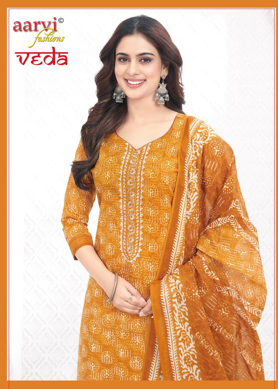 Aarvi Fashions Veda Printed Salwar Kameez Catalog collection 3