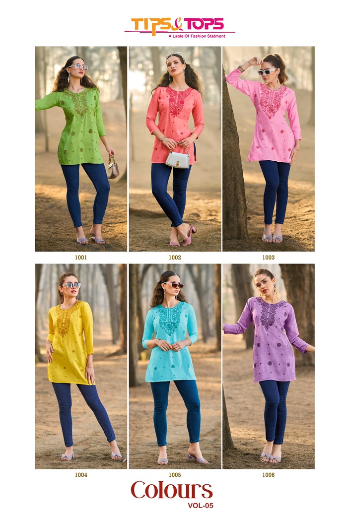 Tips And Tops Colors Vol 5 Ladies Tops Catalog collection 1