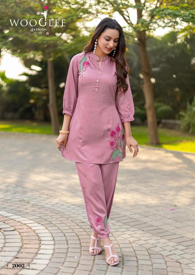 Wooglee Fashion Rich Look Co Ord Set Catalog collection 4
