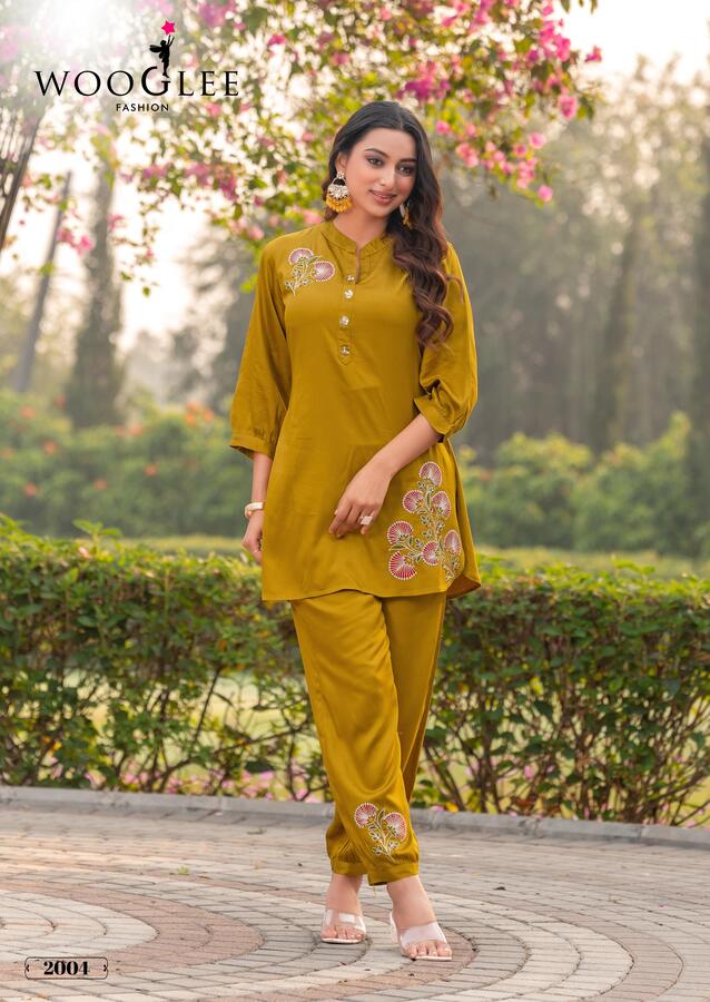 Wooglee Fashion Rich Look Co Ord Set Catalog collection 2