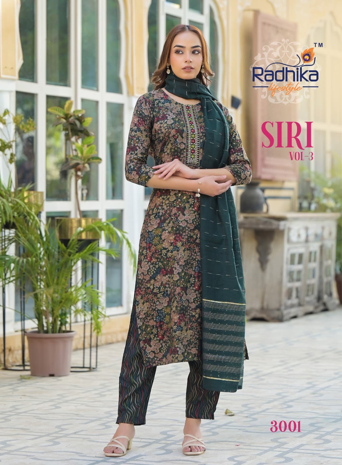 Radhika Lifestyle Siri  Vol 3  Printed Salwar Kameez Catalog collection 9