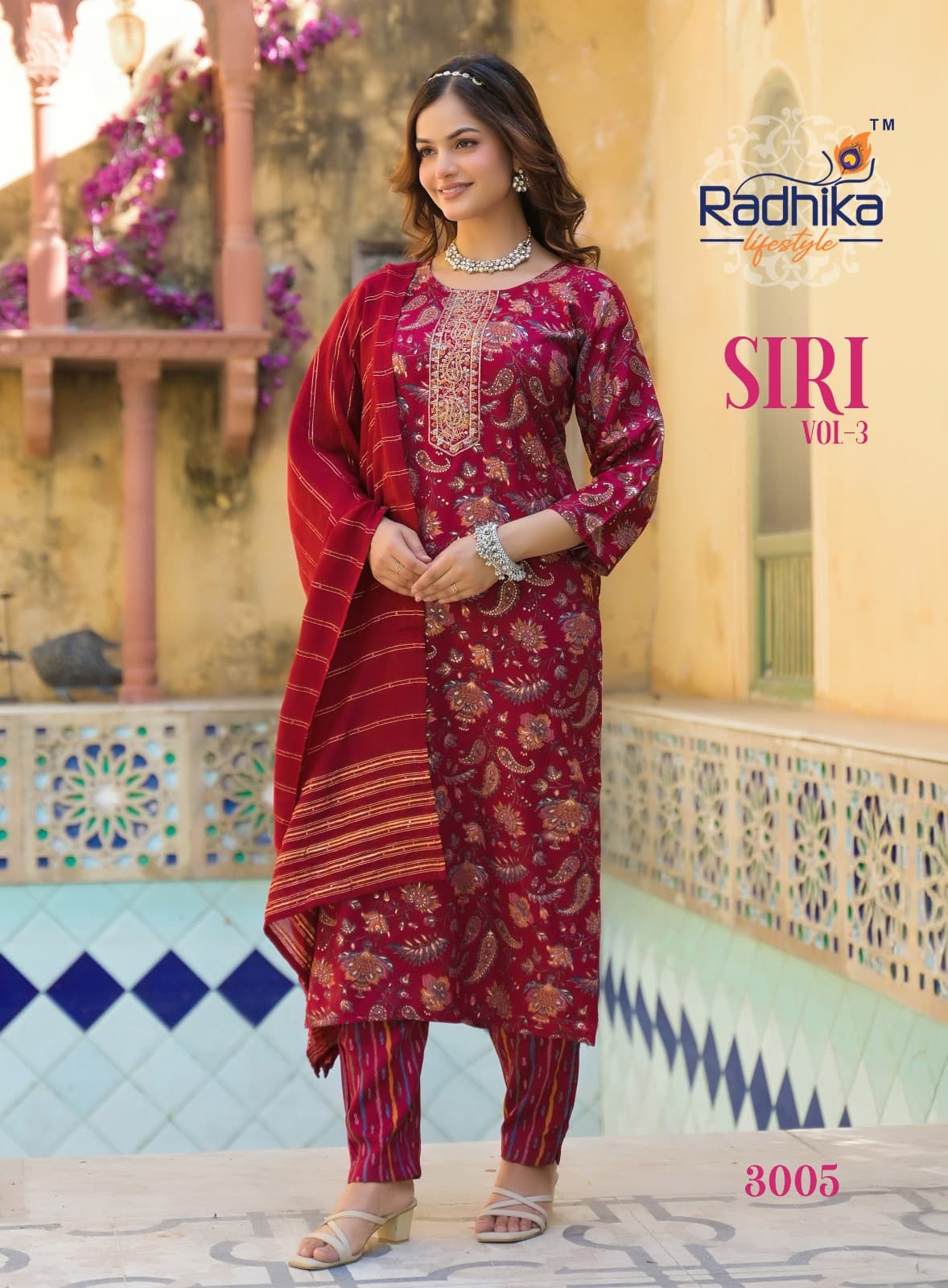 Radhika Lifestyle Siri  Vol 3  Printed Salwar Kameez Catalog collection 6