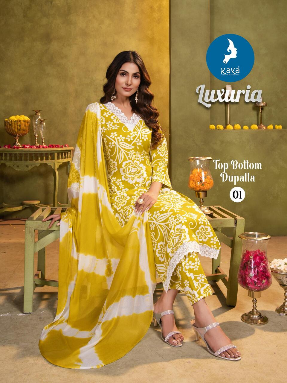 Kaya Kurti Luxuria Printed Salwar Kameez Catalog collection 2