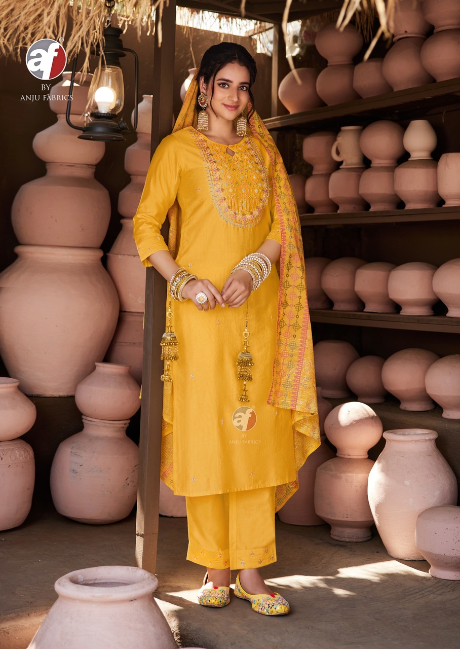 Anju Fabrics Once More Vol 5 Readymade Dress Catalog collection 5