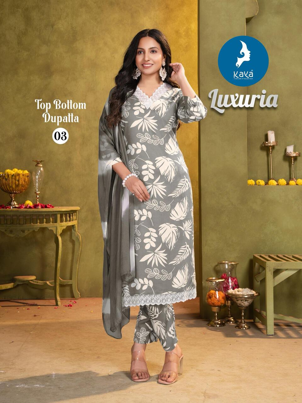 Kaya Kurti Luxuria Printed Salwar Kameez Catalog collection 5