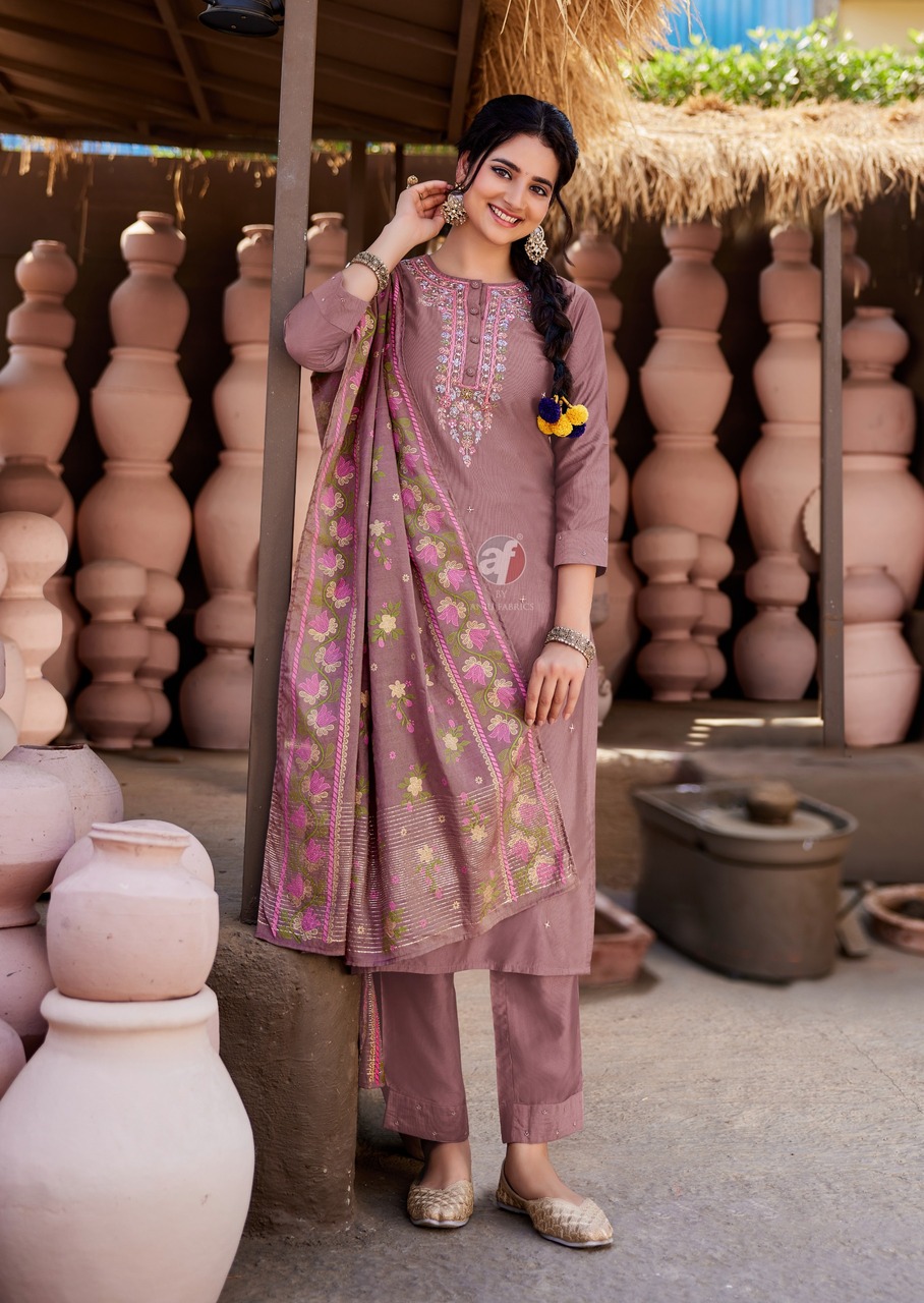 Anju Fabrics Once More Vol 5 Readymade Dress Catalog collection 7