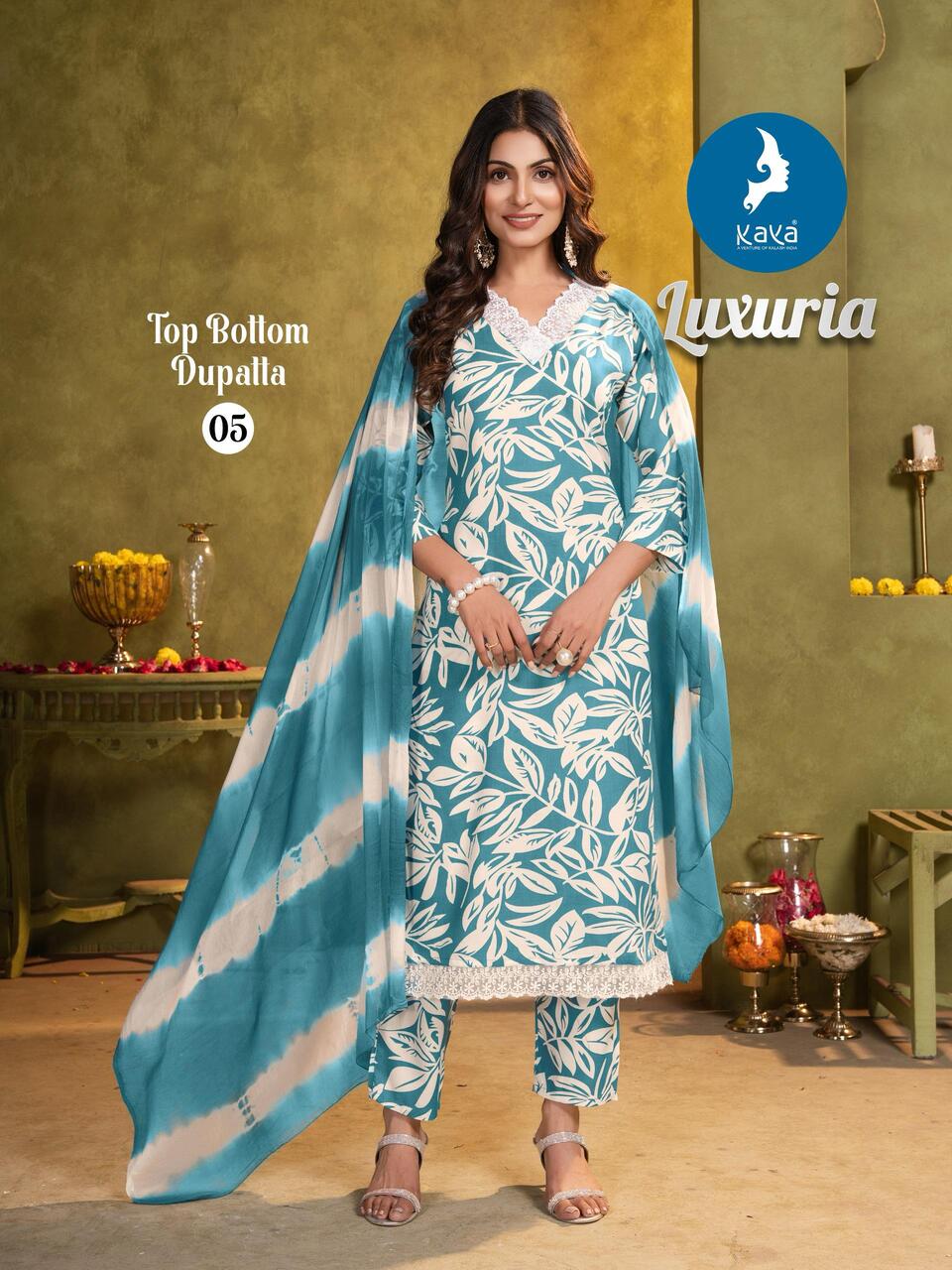 Kaya Kurti Luxuria Printed Salwar Kameez Catalog collection 3