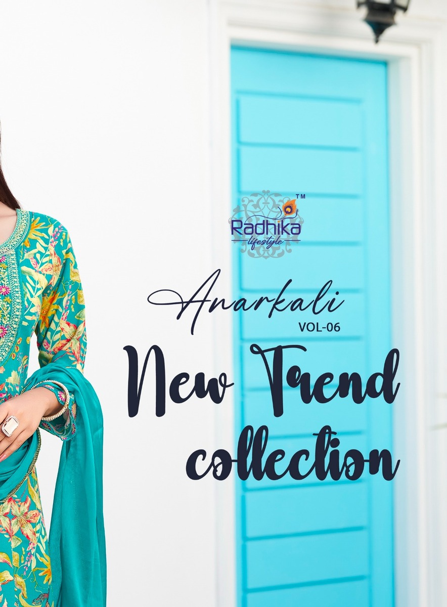Radhika Lifestyle Anarkali Vol 6 Anarkali Suits Catalog collection 2