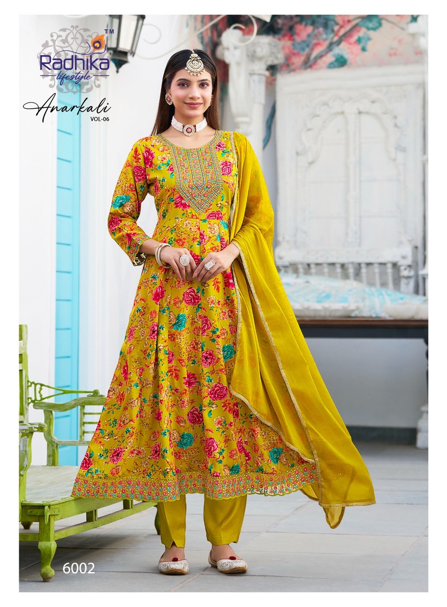 Radhika Lifestyle Anarkali Vol 6 Anarkali Suits Catalog collection 10