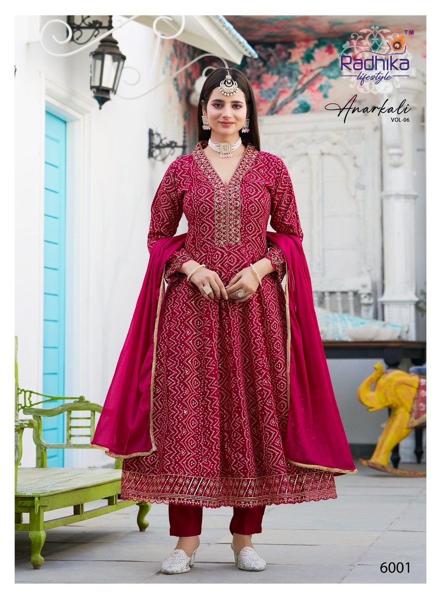 Radhika Lifestyle Anarkali Vol 6 Anarkali Suits Catalog collection 4