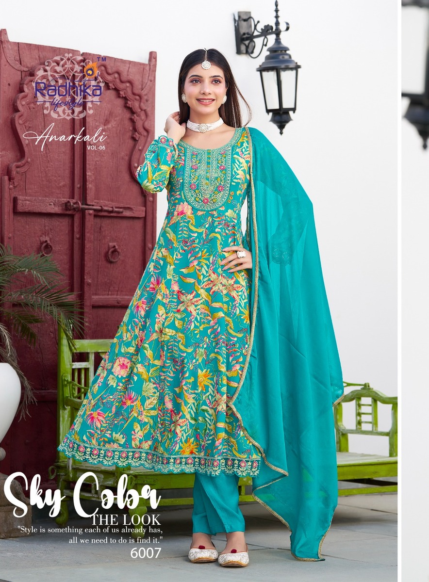 Radhika Lifestyle Anarkali Vol 6 Anarkali Suits Catalog collection 9
