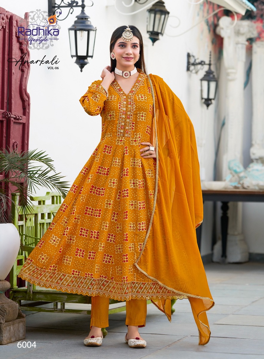 Radhika Lifestyle Anarkali Vol 6 Anarkali Suits Catalog collection 15