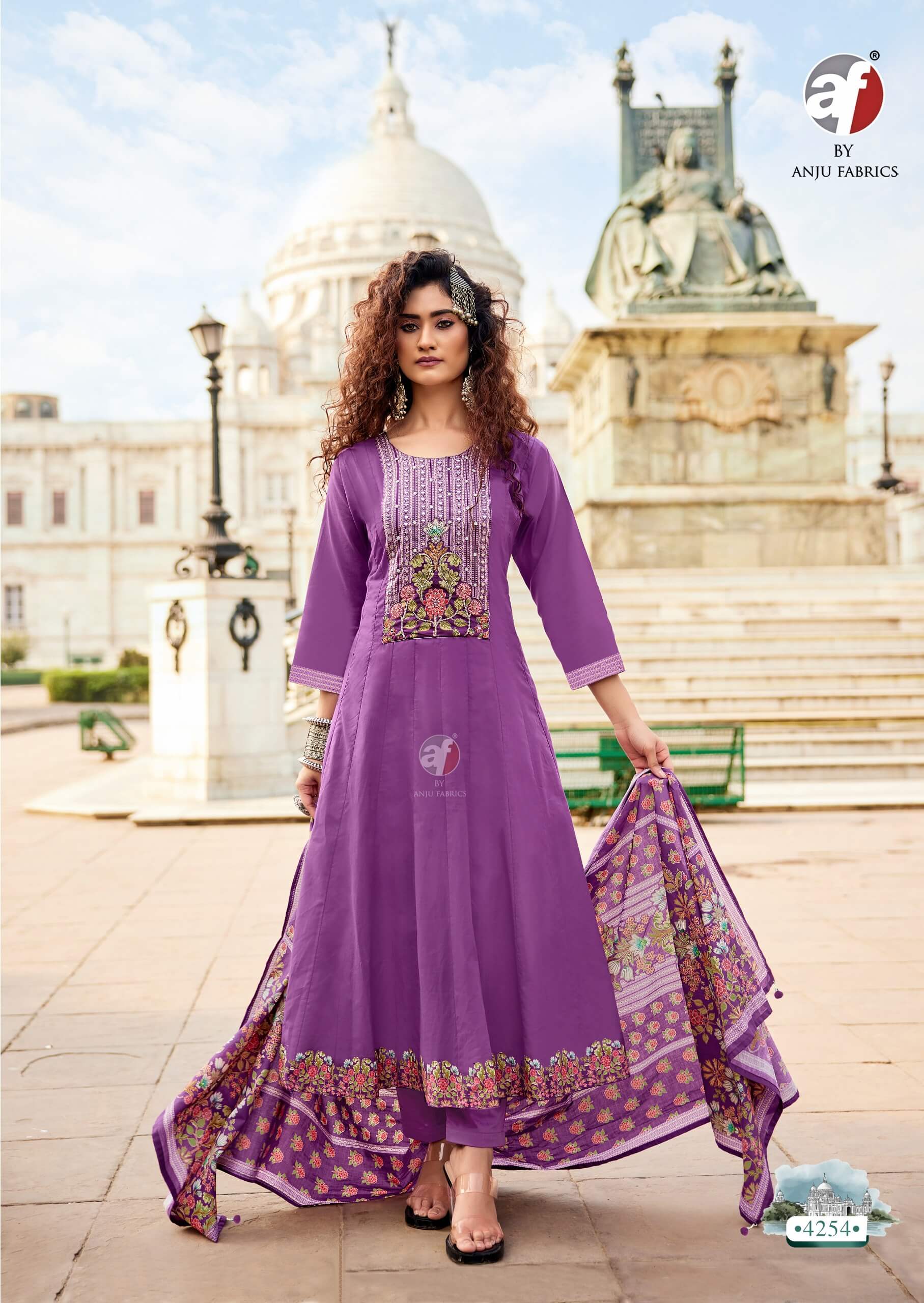 Anju Fabrics Cotton Kali Cotton Salwar Kameez Catalog collection 3