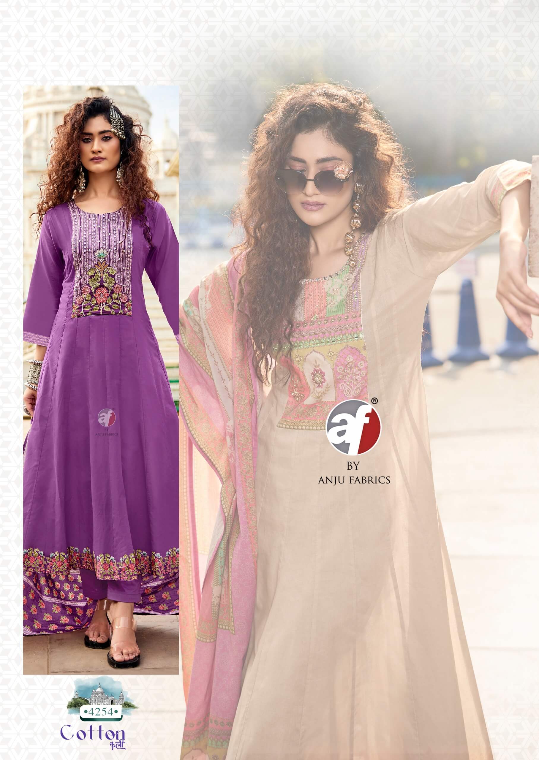Anju Fabrics Cotton Kali Cotton Salwar Kameez Catalog collection 2