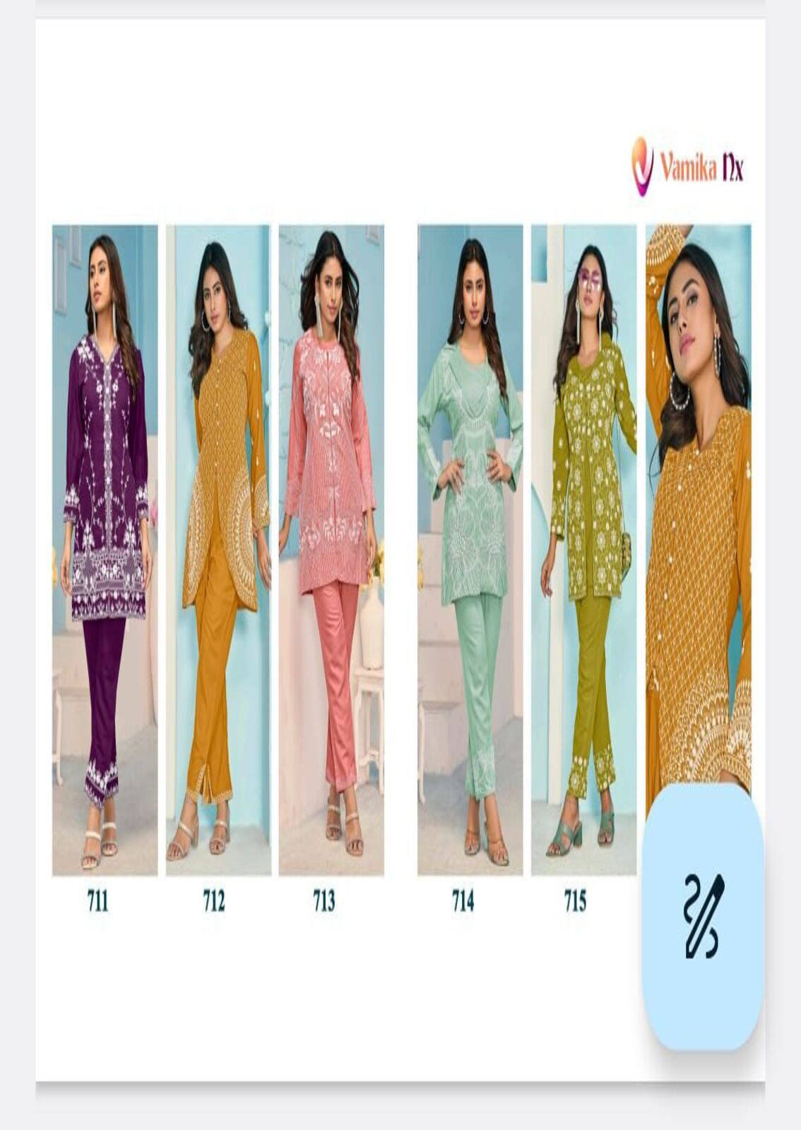 Vamika Veera Vol 3 Kurtis With Bottom Catalog collection 9
