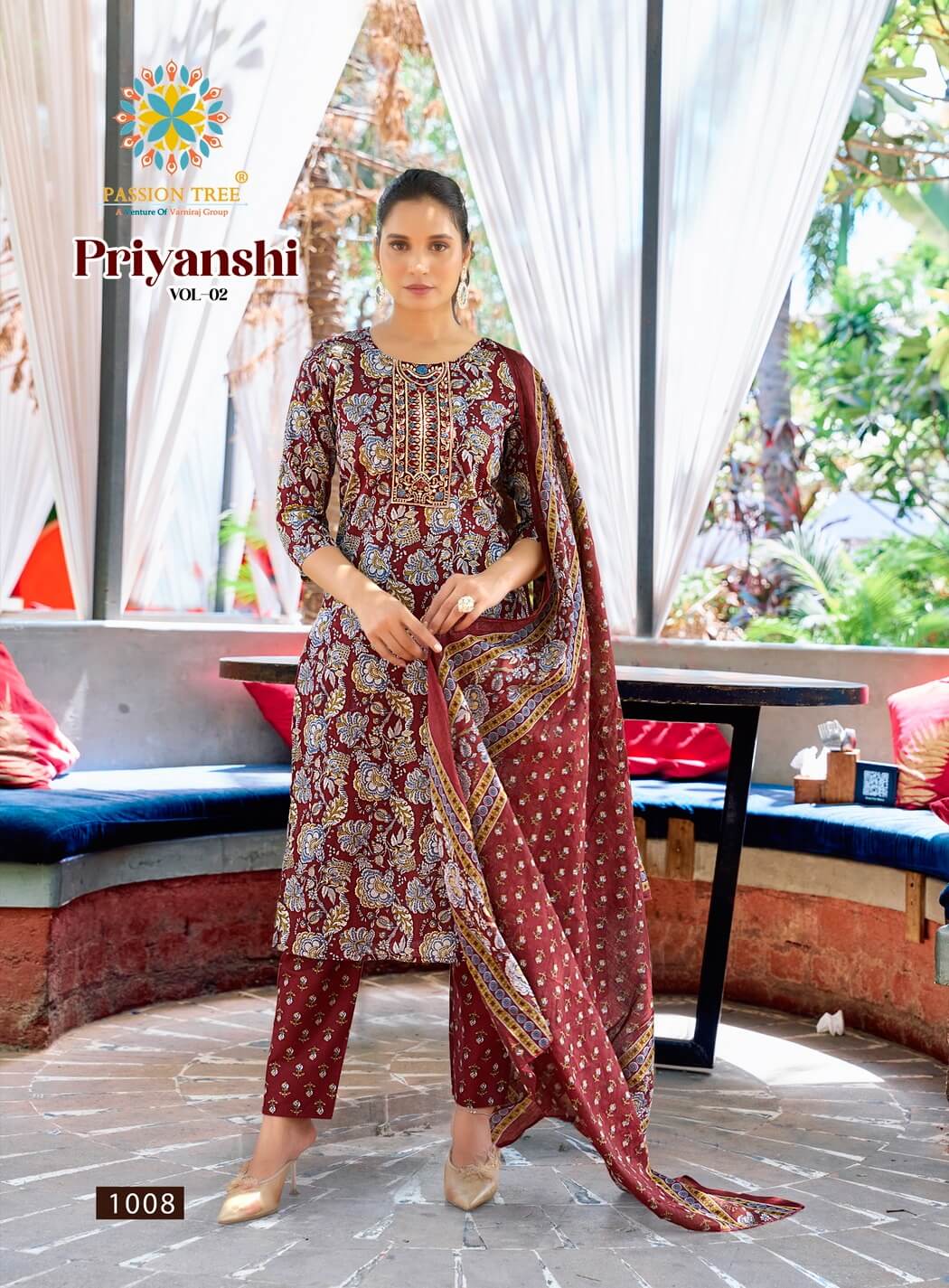 Passion Tree Priyanshi Vol 2 Cotton Salwar Kameez Catalog collection 1