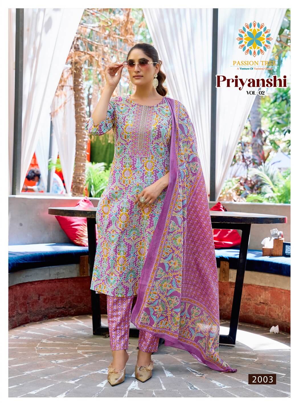 Passion Tree Priyanshi Vol 2 Cotton Salwar Kameez Catalog collection 7