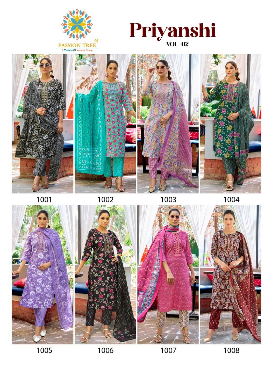 Passion Tree Priyanshi Vol 2 Cotton Salwar Kameez Catalog collection 10