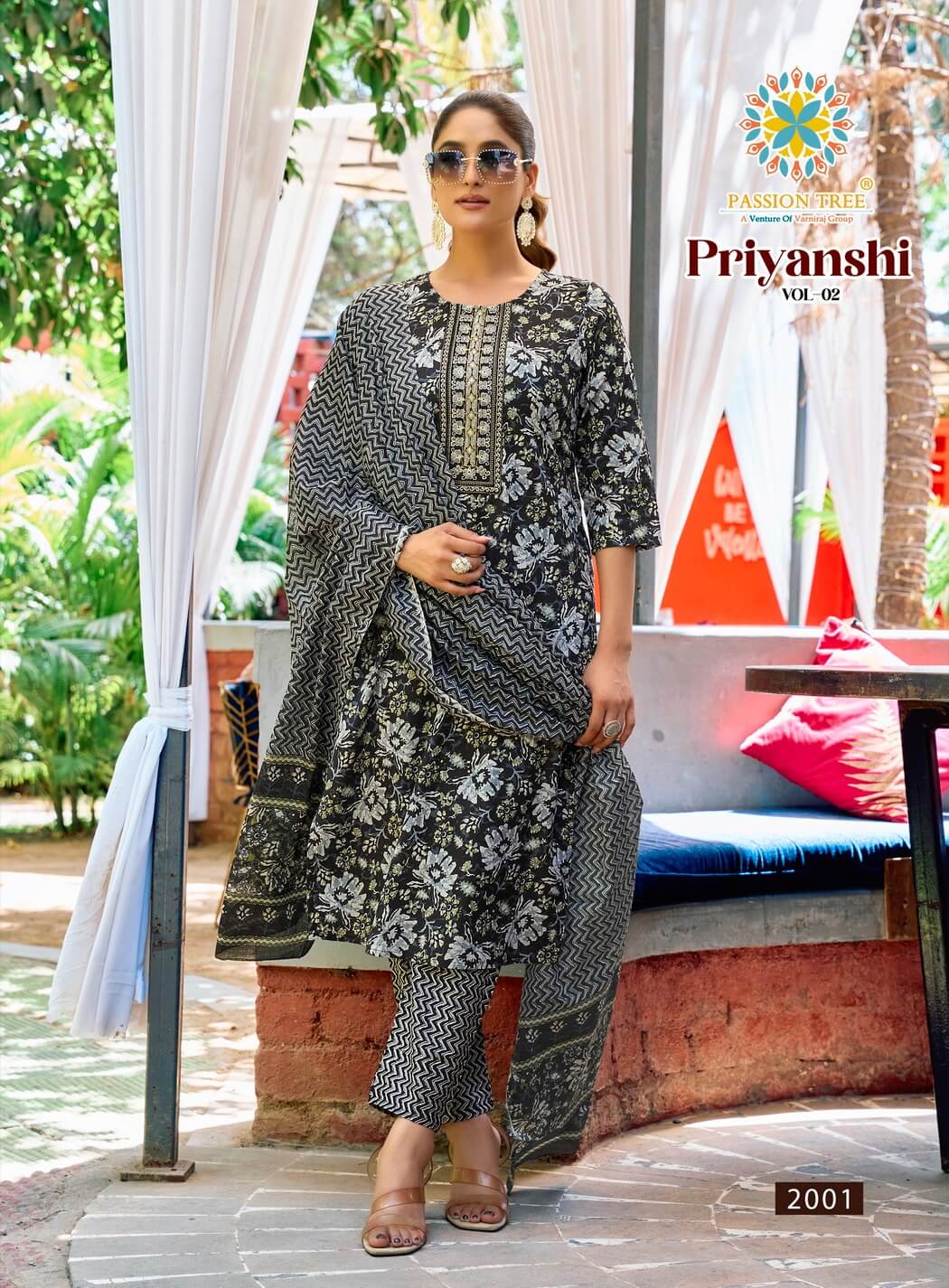 Passion Tree Priyanshi Vol 2 Cotton Salwar Kameez Catalog collection 6